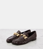 Chloé Miles embellished leather loafers