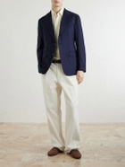 Dunhill - Cavendish 170s Wool Blazer - Blue
