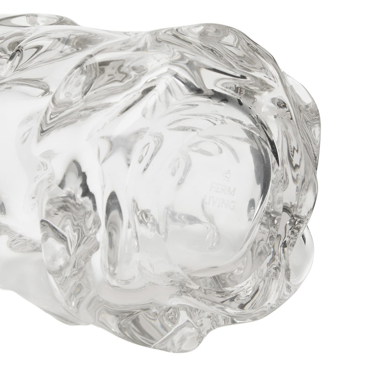 ferm LIVING Virelle Vase - H18cm in Clear 
