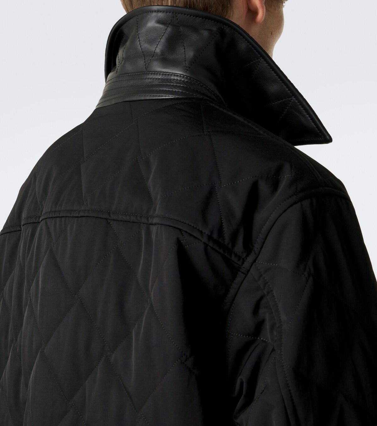 Bottega Veneta Intrecciato quilted cotton-blend overshirt