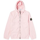 Stone Island Men's Supima Cotton Twill Stretch-TC Hooded Jacket in Pink