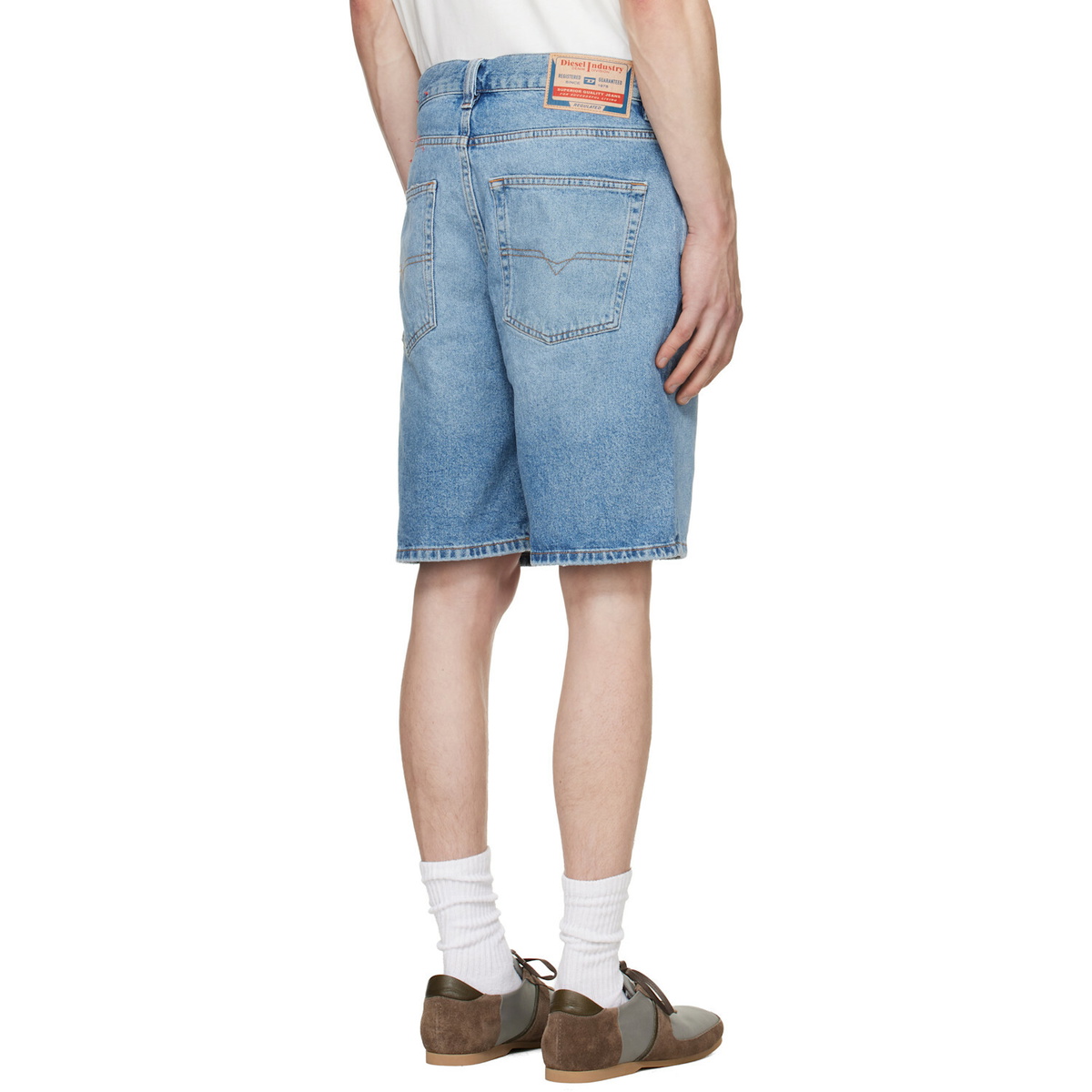 Diesel Blue Regular-Short Denim Shorts