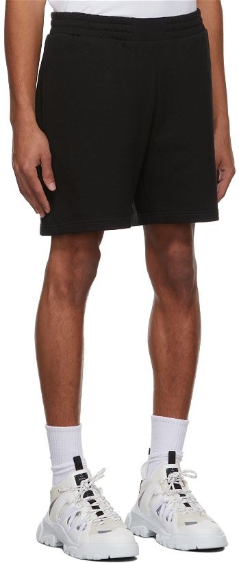 Photo: MCQ Black French Terry Jack Branded Shorts