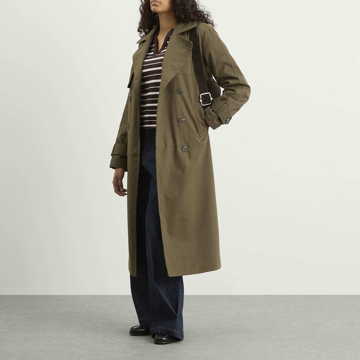 4th & Reckless Women's Tabi Trench Coat in Khaki