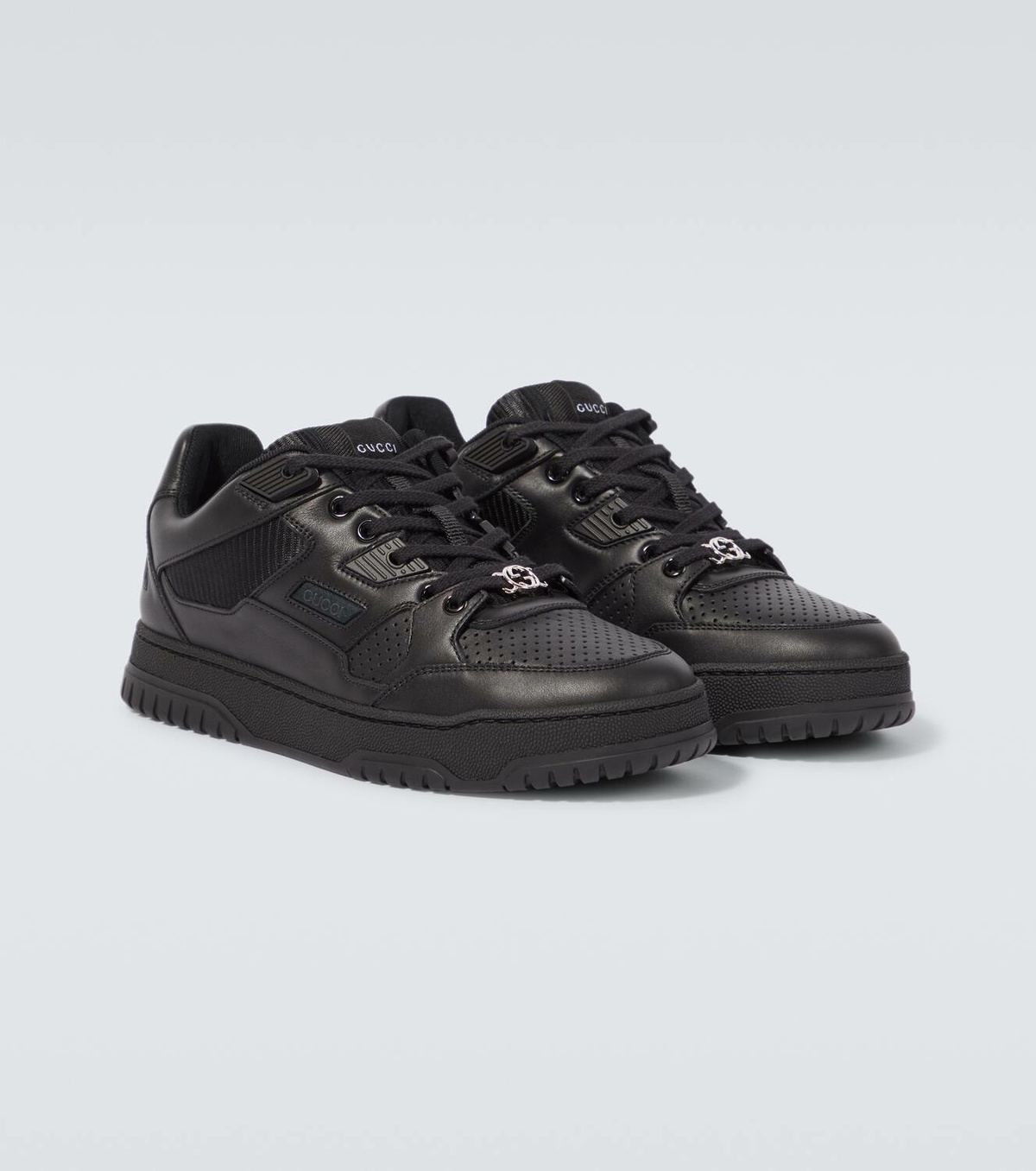 GUCCI JONES MENS SNEAKER   BRAND NEW  Size 11.5 size 11G 11.5 US Gucci Ripple Sneakers Grey GG Leather  main image 2