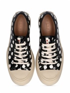 MARNI - Dot Print Leather Low Top Sneakers