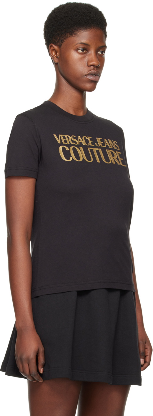 Versace jeans black hot sale t shirt