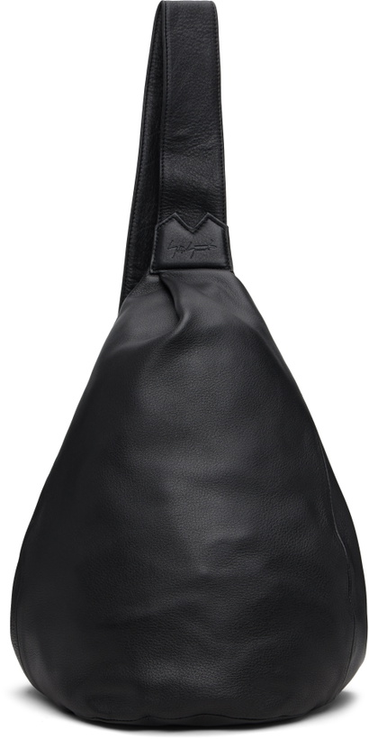 Photo: YOHJI YAMAMOTO Black Tuck Sling Medium Bag