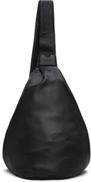 YOHJI YAMAMOTO Black Tuck Sling Medium Bag