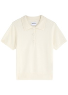Aexae Cashmere Polo Jumper Off White