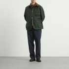 Drake's Men's Waxed Coverall Jacket in Emerald Green