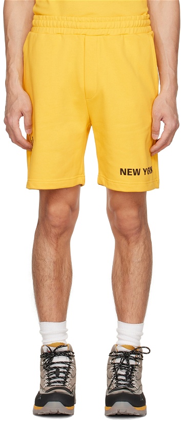 Photo: Helmut Lang Yellow Cotton Shorts