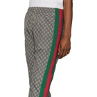 Gucci Brown Nylon GG Oversized Lounge Pants