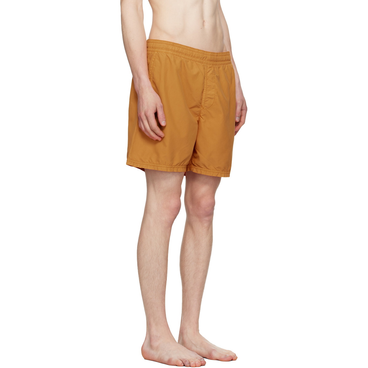 Stone Island Orange B100B09 Brushed Nylon Swim Shorts