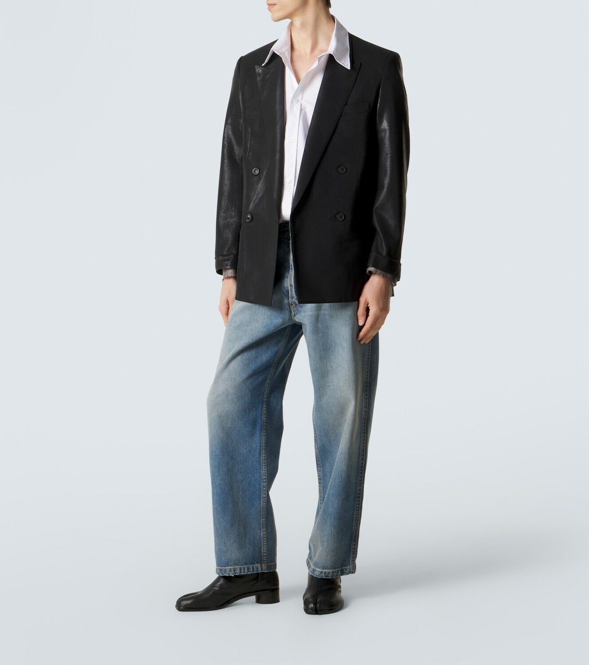 Maison Margiela Double-breasted virgin wool blazer