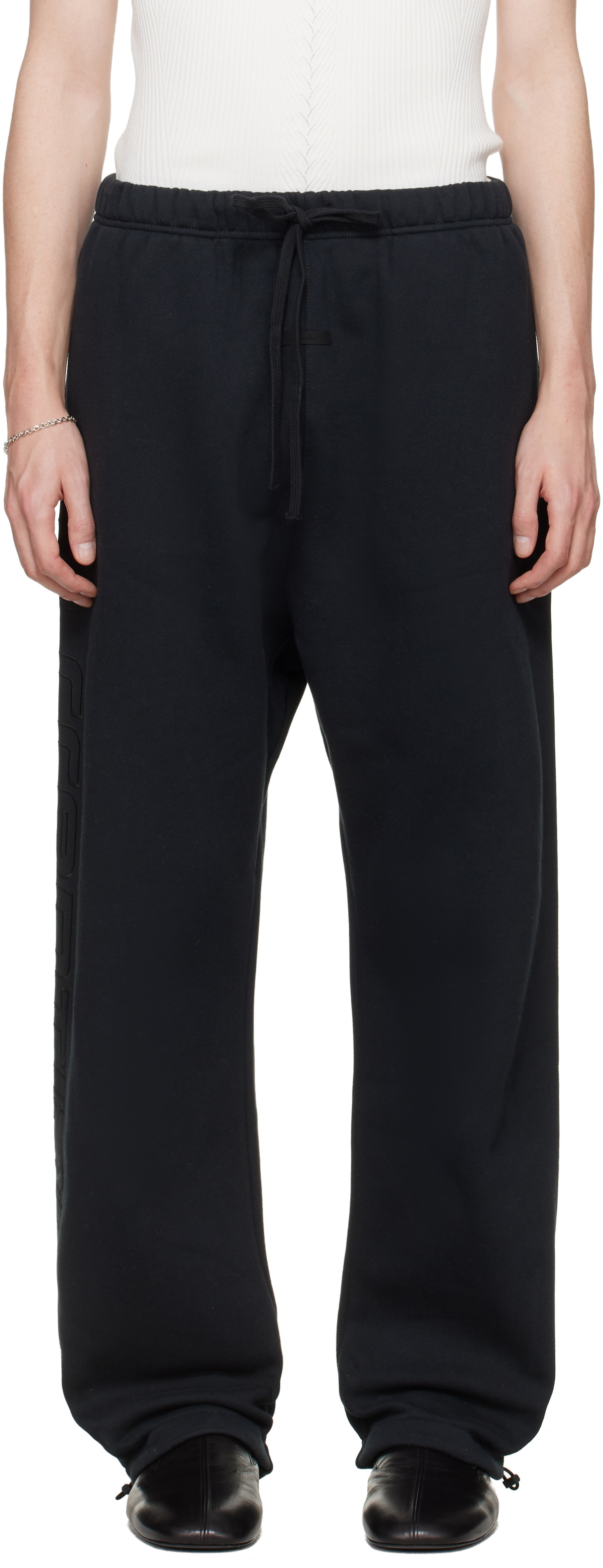 Fear of God ESSENTIALS Black Active Trace Relaxed Sweatpants
