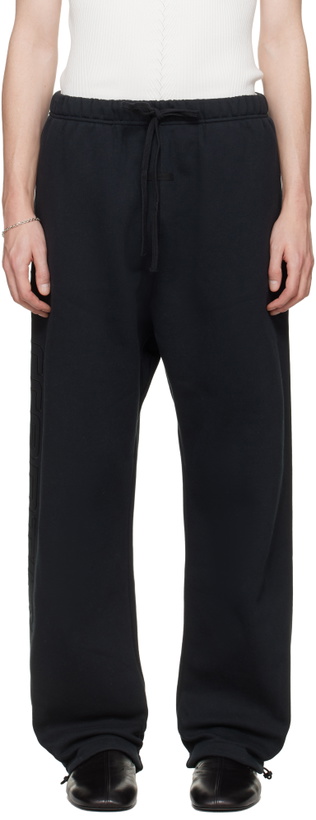 Photo: Fear of God ESSENTIALS Black Active Trace Relaxed Sweatpants