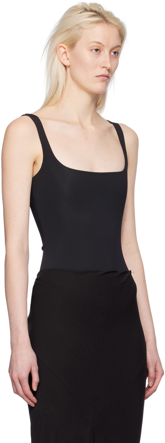 Entire Studios Black Square Neck Bodysuit Entire Studios