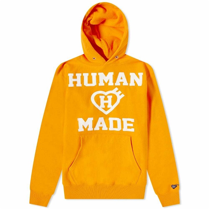 Photo: Human Made Men's Logo Popover Hoody in Orange