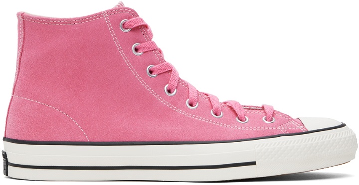 Photo: Converse Pink Chuck Taylor All Star Pro Suede High Top Sneakers