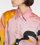 Louisa Ballou Classic printed silk shirt