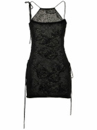 MARCO RAMBALDI Knit Mohair Blend Mini Halter Dress
