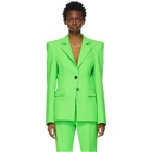 Kwaidan Editions Green Double-Faced Wool Blazer