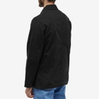 Universal Works Men's Nebraska Cotton Bakers Core Jacket in Black