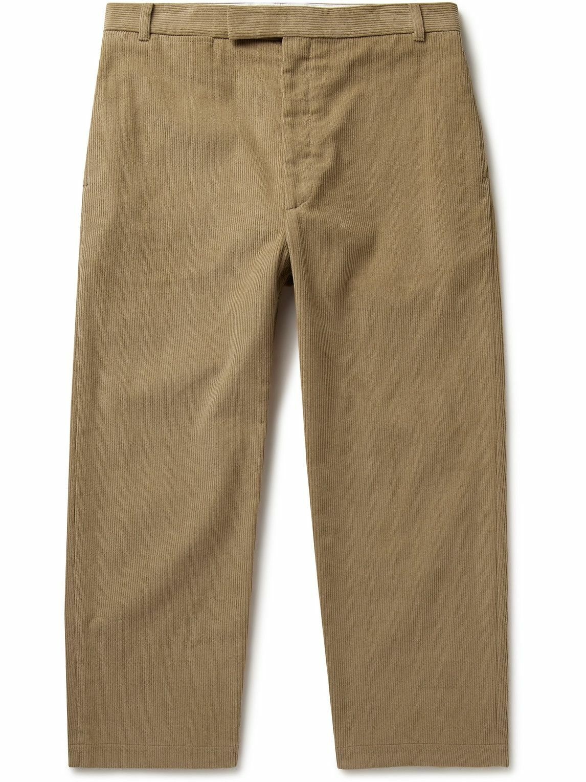 Photo: Thom Browne - Straight-Leg Cropped Cotton-Corduroy Trousers - Brown