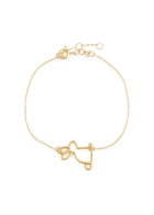 Aliita Little Rabbit 9kt Gold Bracelet - One Size