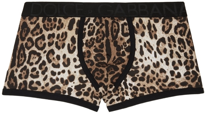 Photo: Dolce & Gabbana Beige Leopard Boxers