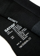 Satisfy Melange-knit Merino-blend Socks Black