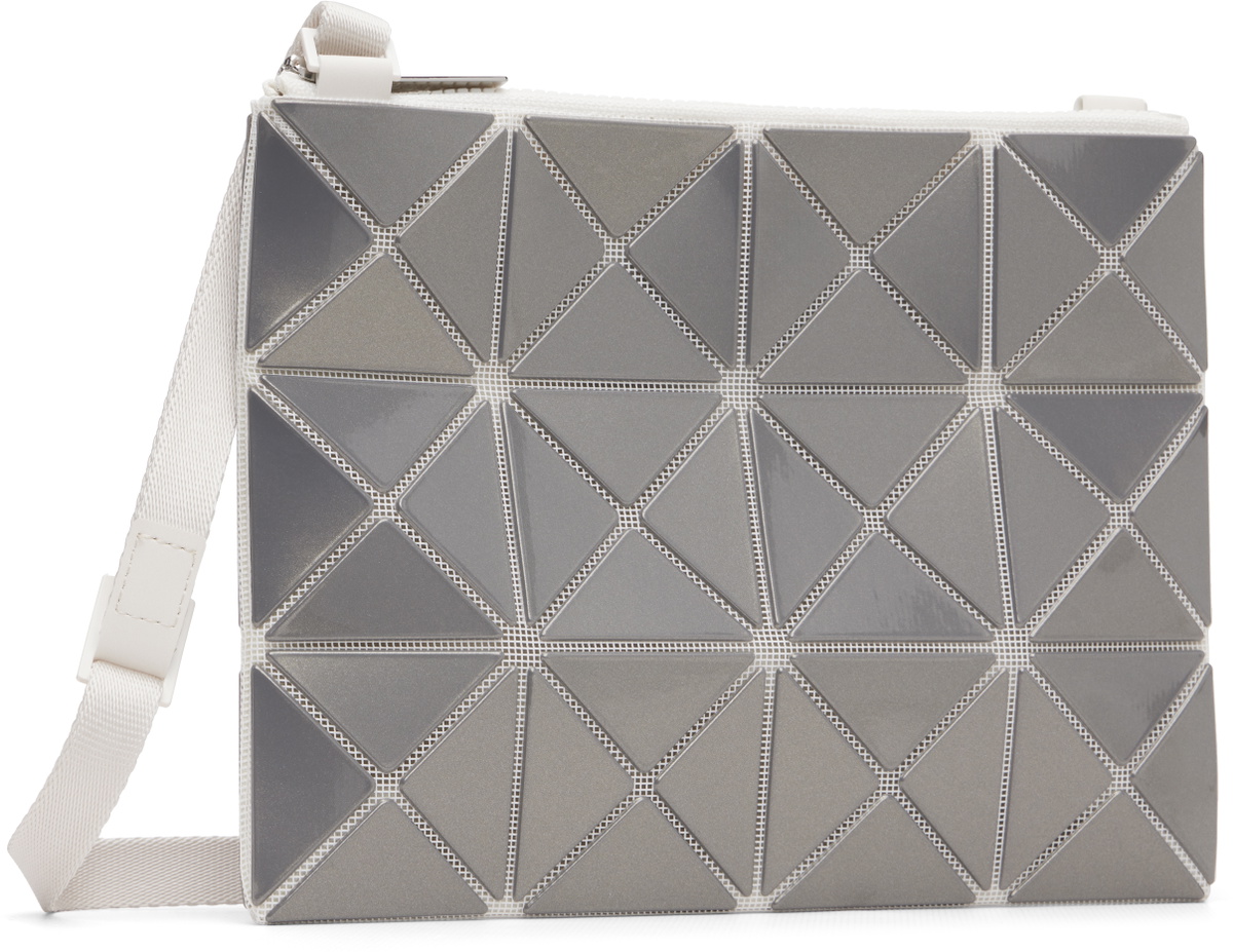 BAO BAO ISSEY MIYAKE Gray Lucent Metallic Messenger Bag