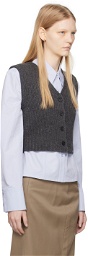 LOW CLASSIC Gray Button Up Vest