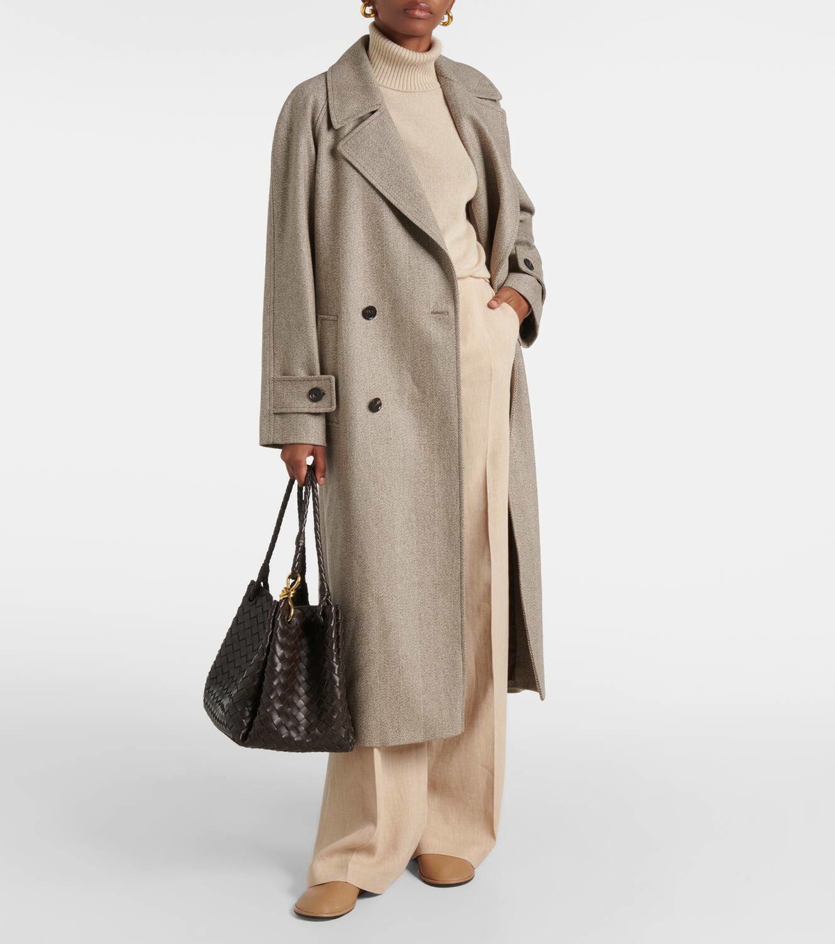 Loro Piana Virgin Wool Trench Coat 【公式通販】