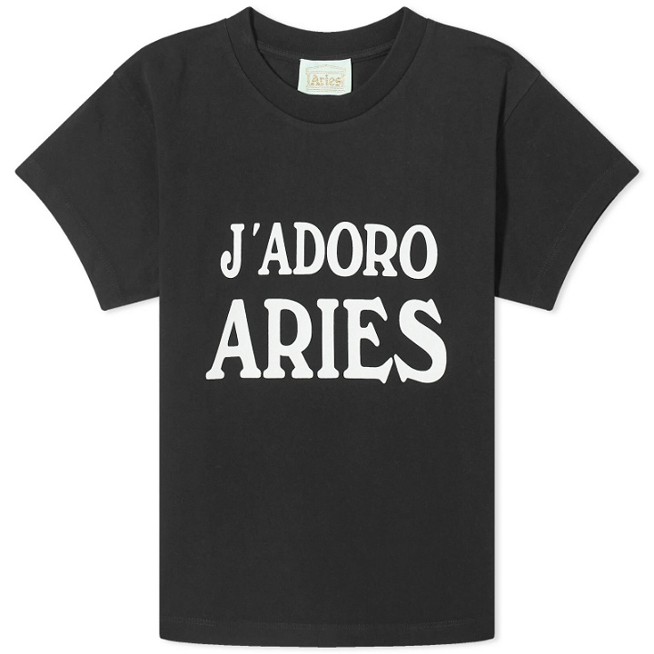 Photo: Aries Women's J'Adoro T-Shirt in Black 