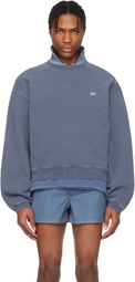 ERL Blue 'ERL' Crewneck Sweatshirt