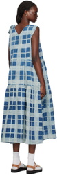 Story mfg. Blue Alice Midi Dress
