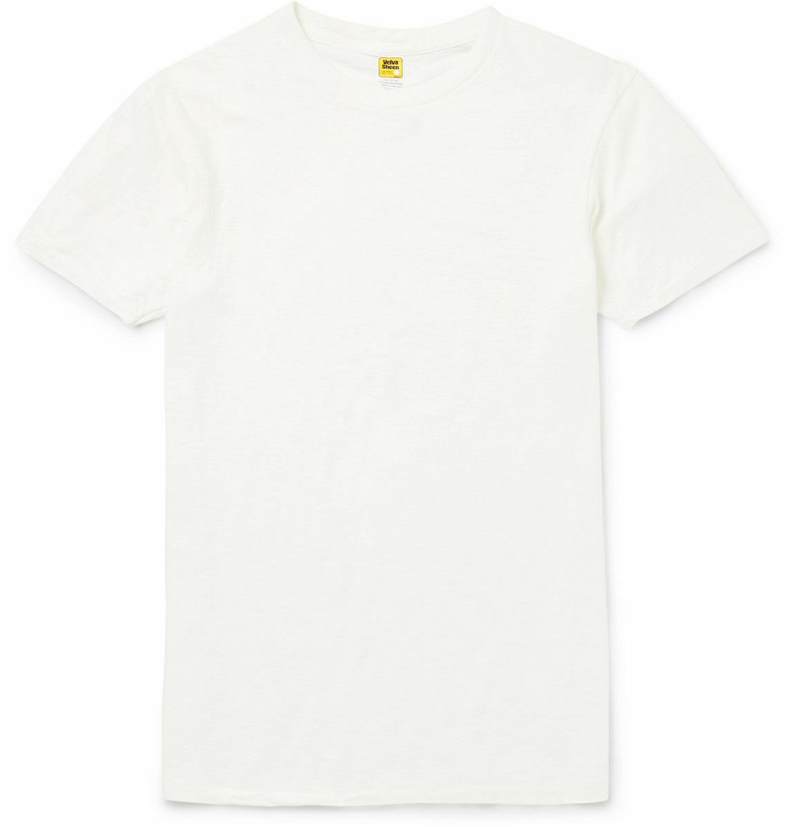 Photo: Velva Sheen - Slub Cotton-Jersey T-shirt - Neutrals