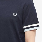 Fred Perry Authentic Men's Bold Tipped T-Shirt in Navy