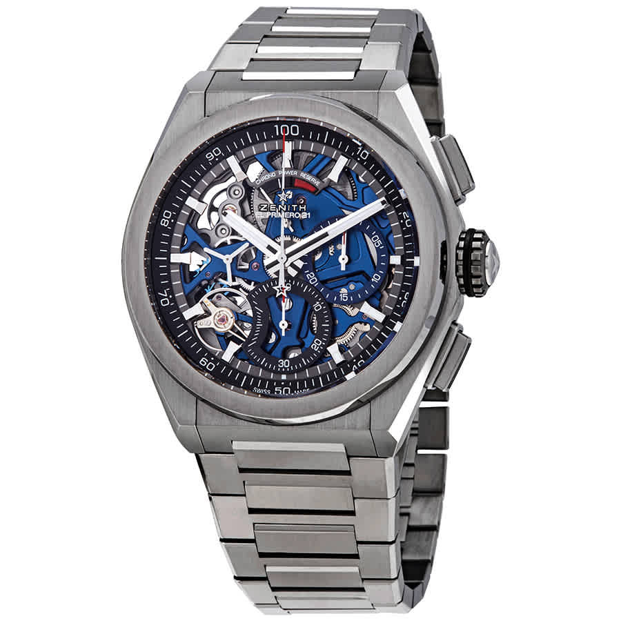 Zenith Defy El Primero 21 Chronograph Automatic Blue Skeletal Dial Mens Watch 95.9002.9004/78.M9000