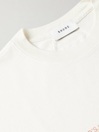 Rhude - Logo-Print Cotton-Jersey T-Shirt - Neutrals