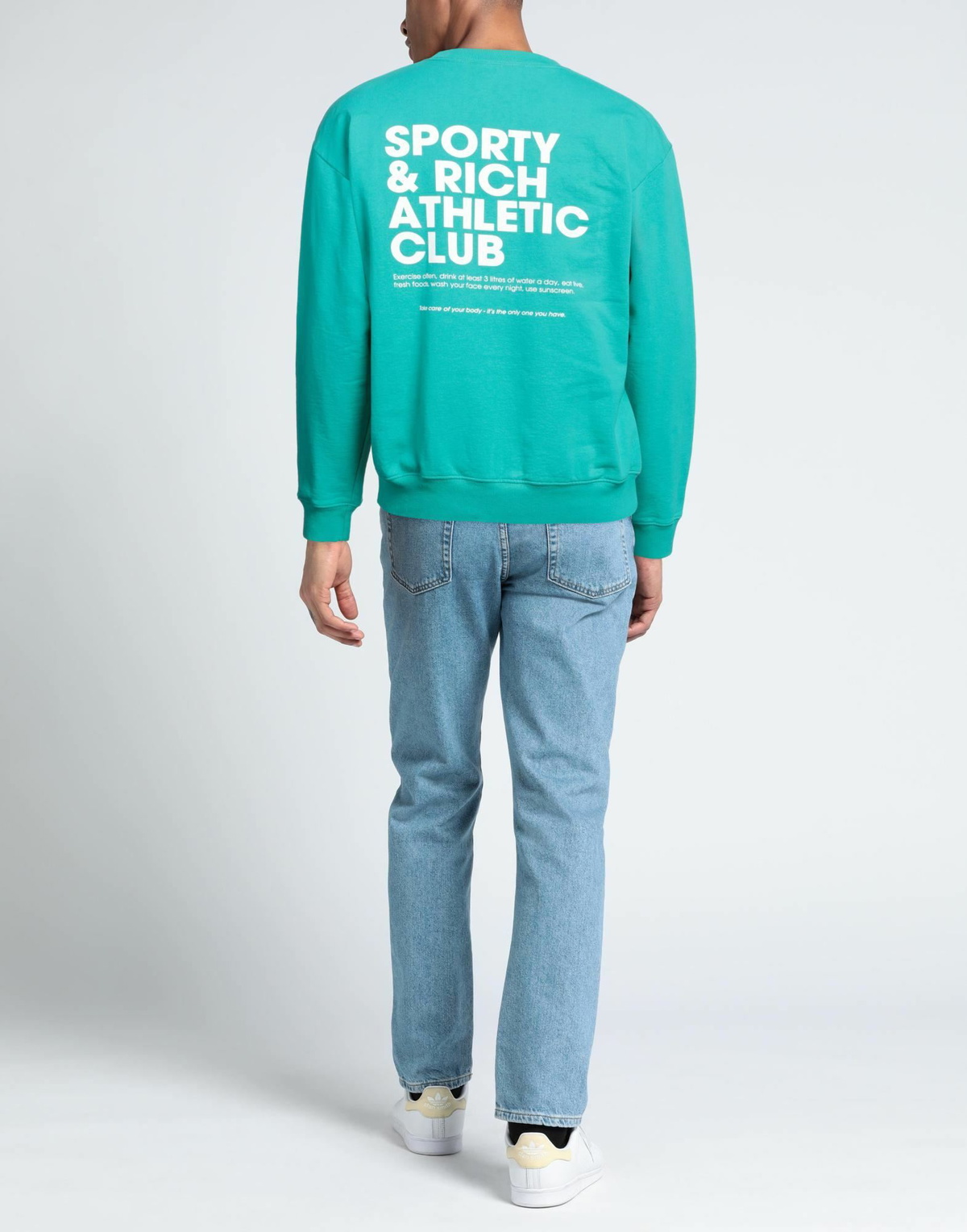 Sporty & Rich Mens Sweatshirt Turquoise