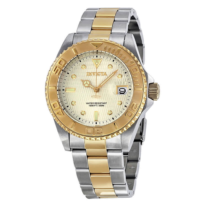 Photo: Invicta Pro Diver Automatic Champagne Dial Two-toneMens Watch 14343