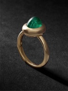 VADA - Bubble Gold Emerald Ring - Gold