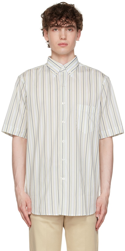 Photo: Ernest W. Baker SSENSE Exclusive Blue Stripe Shirt