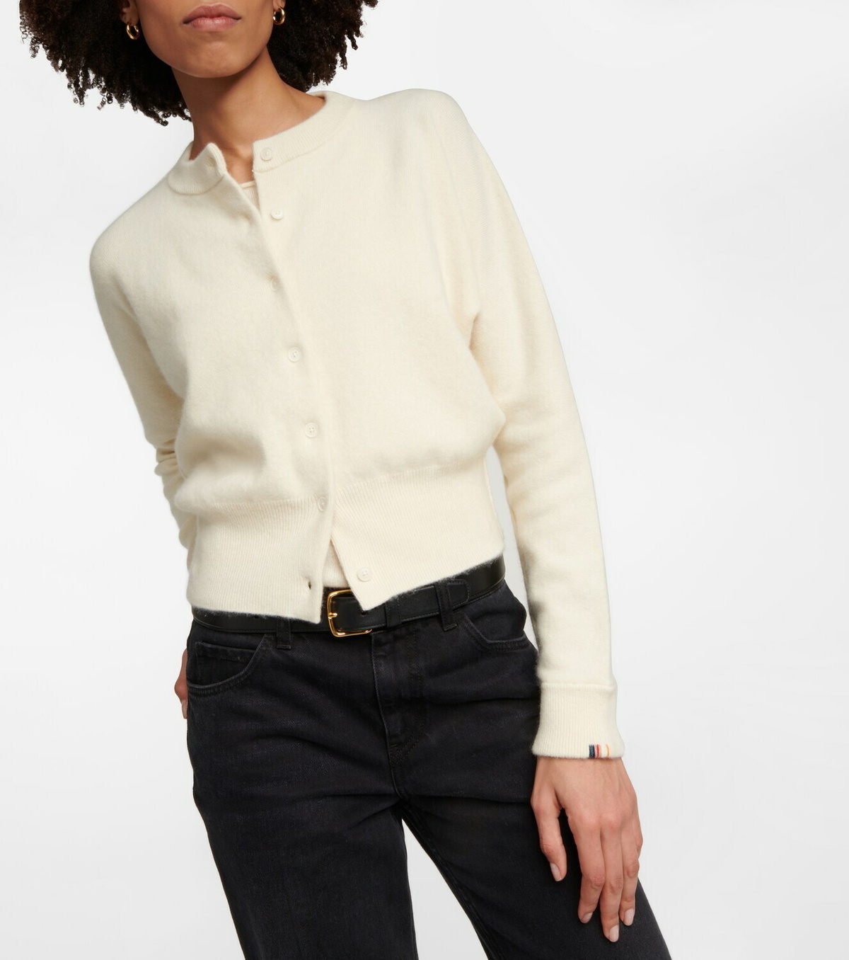 トップス Compact Knit Cashmere Blouson Extreme Cashmere - N°257 Blouson cropped cashmere-blend cardigan