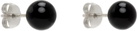 Dries Van Noten Black Colored Ear Studs Earrings