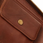 Visvim Men's Vivism Leather Bi Fold Wallet in Brown
