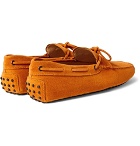 Tod's - Gommino Suede Driving Shoes - Men - Orange